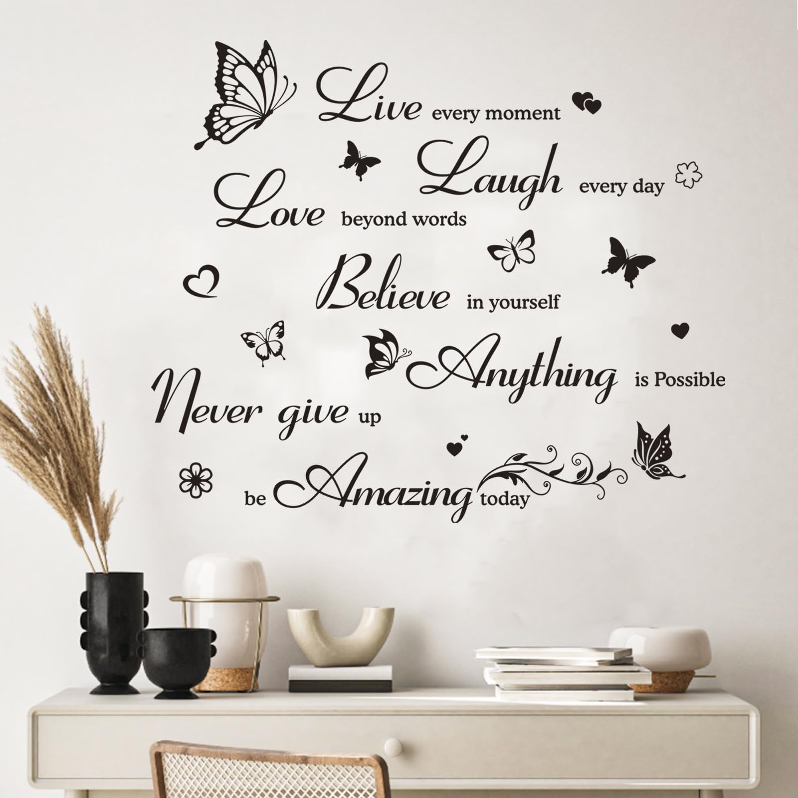 Inspirational Wall Decals Quotes Wall Stickers Motivational Wall Art Decor Po…