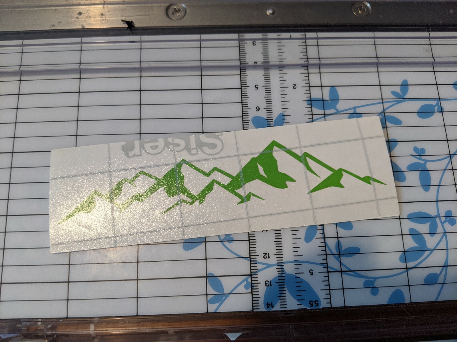 Mountain Life vinyl decal/sticker camping hiking outdoors woods 5" wide