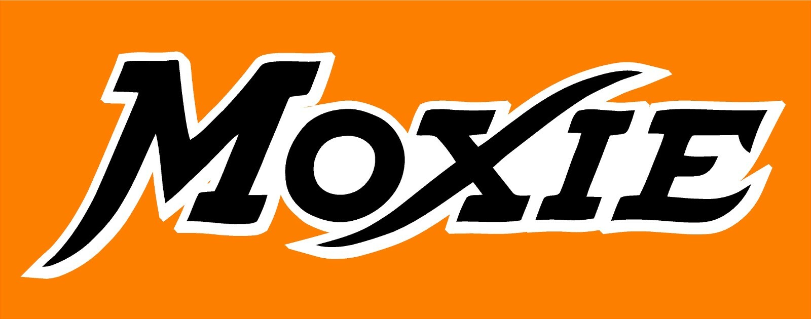 MOXIE 2 COLOR Decal WHITE & BLACK Sticker CHOOSE SIZE