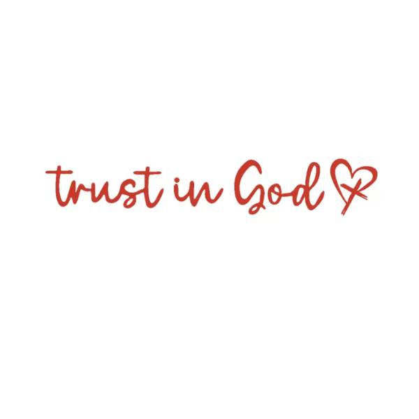 [1-Pack ] Trust in God -Rearview Mirror Phone Case Stickers