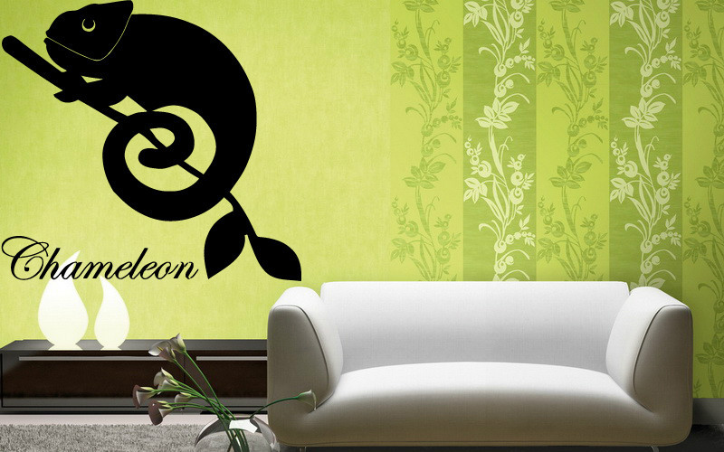 Wall Stickers Vinyl Decal Chameleon lizard Reptile Animal Decor Mural (ig037)