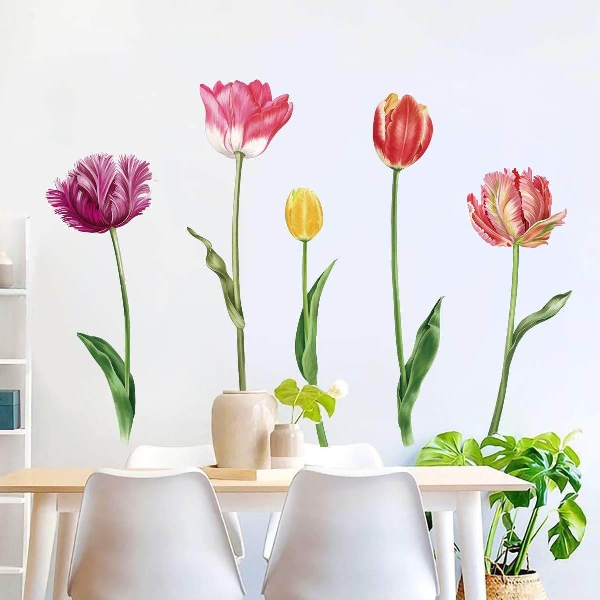 Removable Waterproof Tulip Flower Wall Stickers – Perfect Decorative Gift