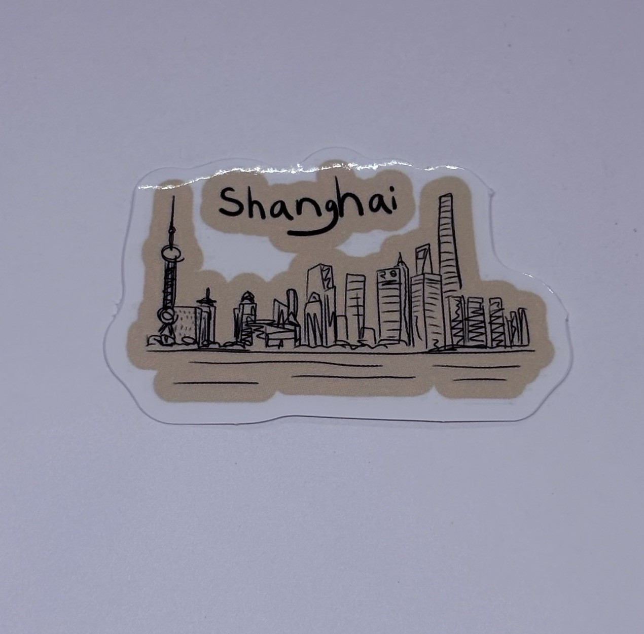 Shanghai City Sticker Landscape Travel Art Decal Vinyl Country Souvenir Tc9