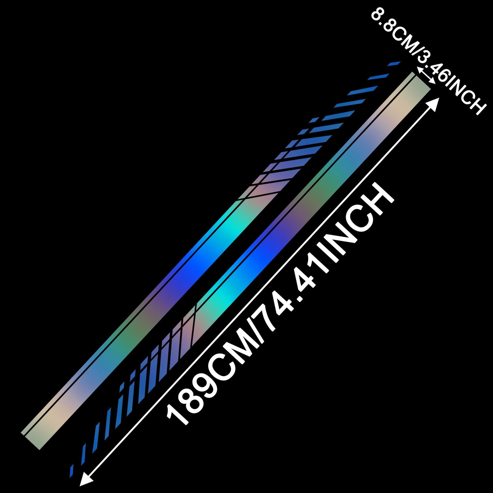 2Pcs 74" Car Body Side Stickers Racing Sports Stripe Decals for Car Universa…