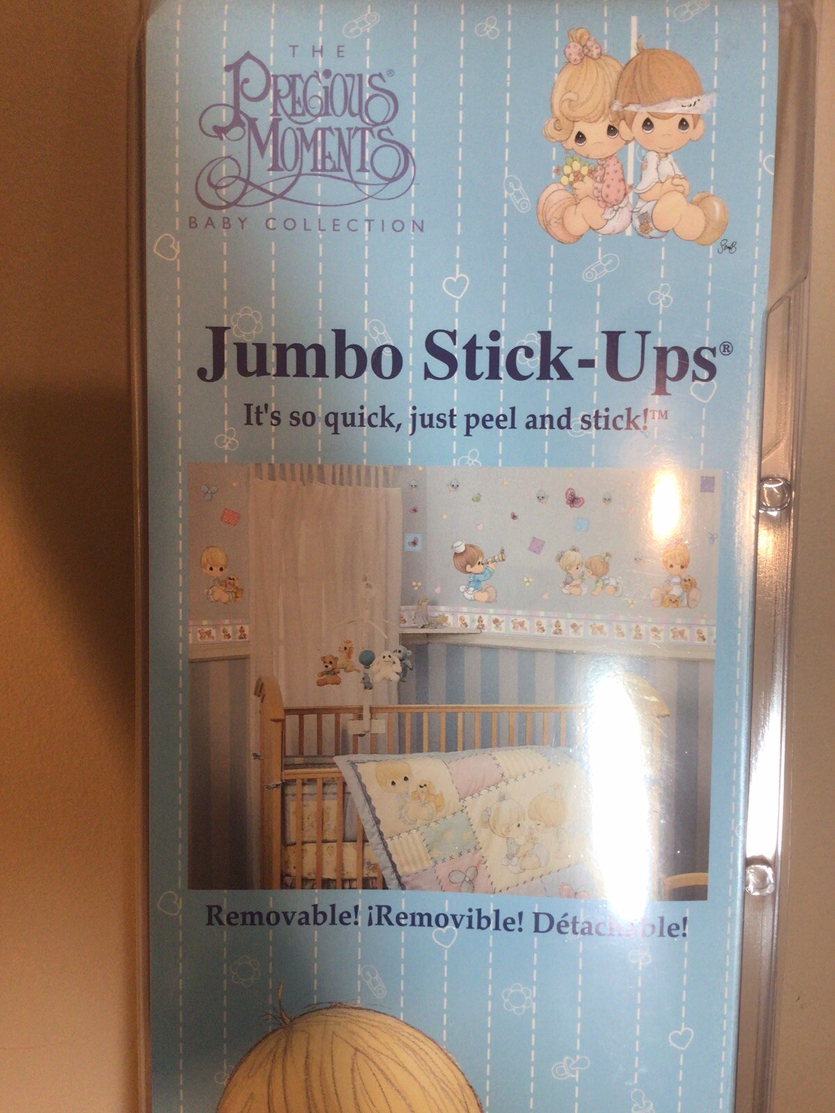 Precious Moments Jumbo Stick-Ups 25+ Reusable Pre-Cut Decorations NEW