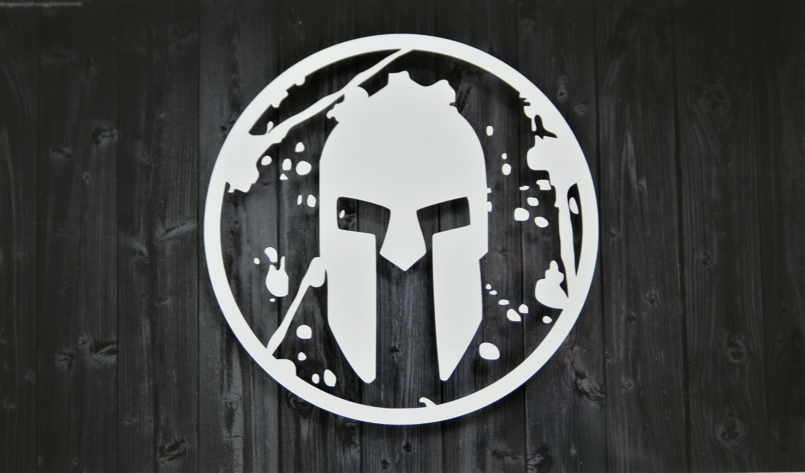 Spartan Race Distressed Warrior Premium Vinyl Decal Sticker | 6 Year Durability