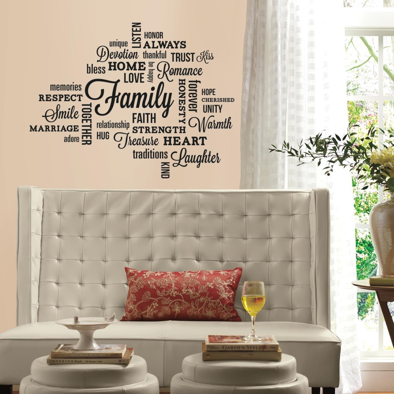 RMK2741SCS Family Quote Peel And Stick Wall Decals,Multicolor
