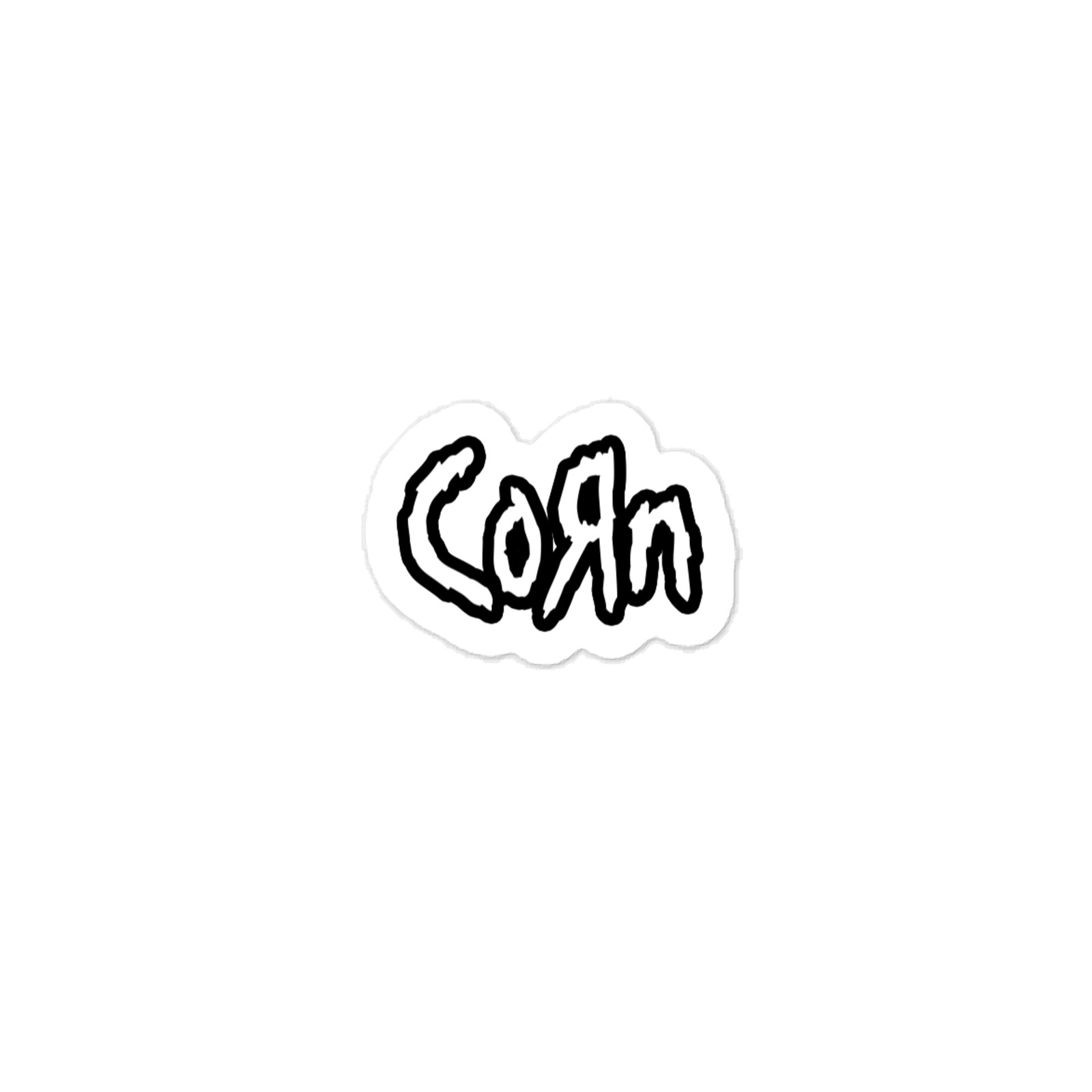 CoRn KoRn parody Kiss-cut vinyl decal