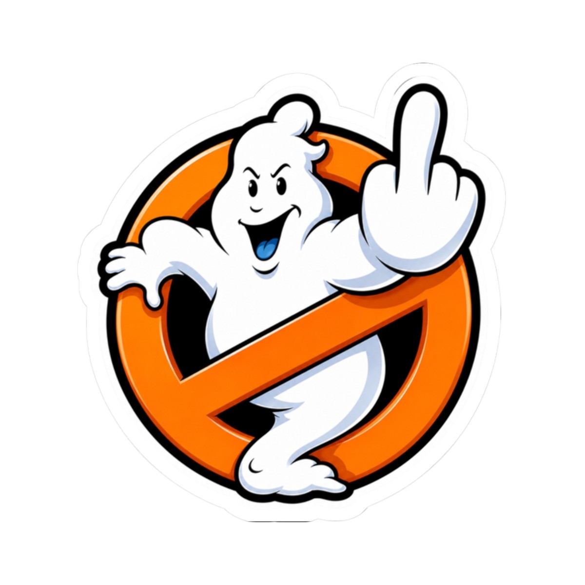 Ghostbusters Middle Finger Sticker | Kiss-Cut Sticker