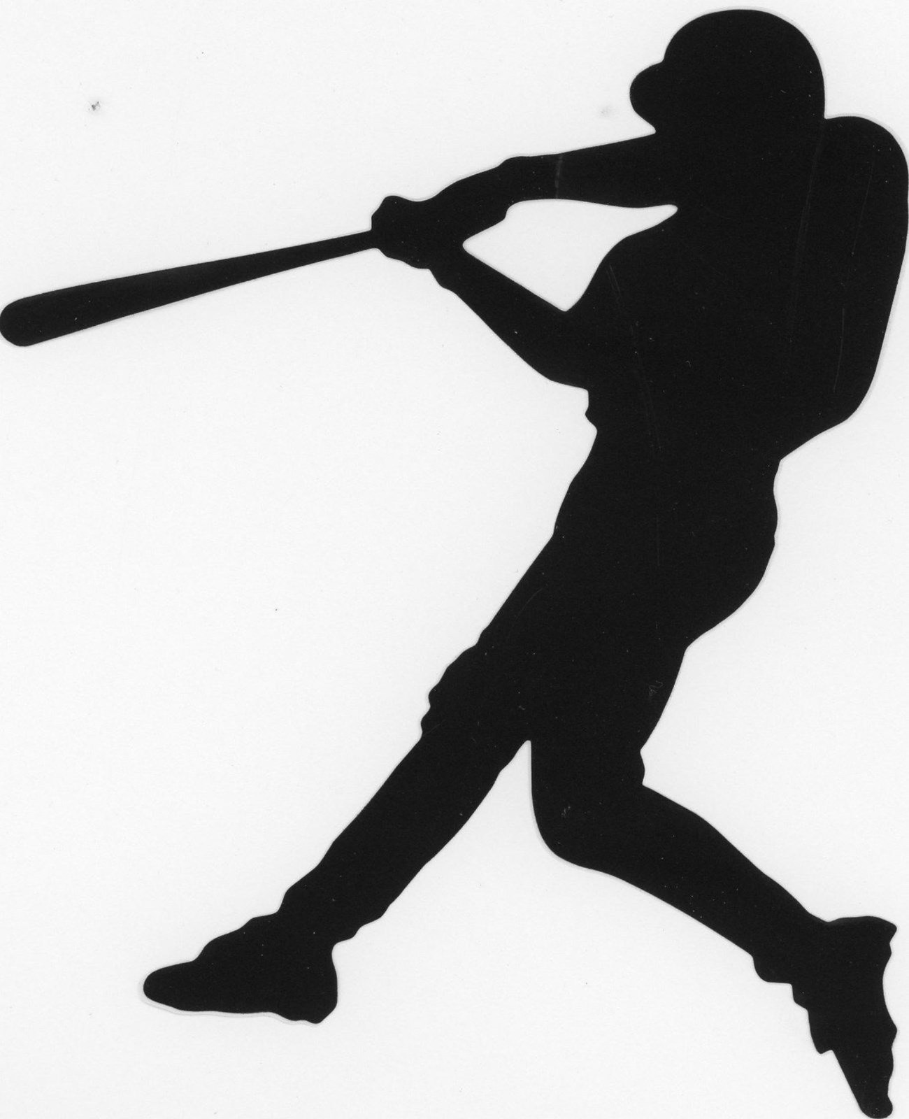 Sports Silhouette 6" Baseball Basketball Soccer Football Stars Black Vinyl B5-B