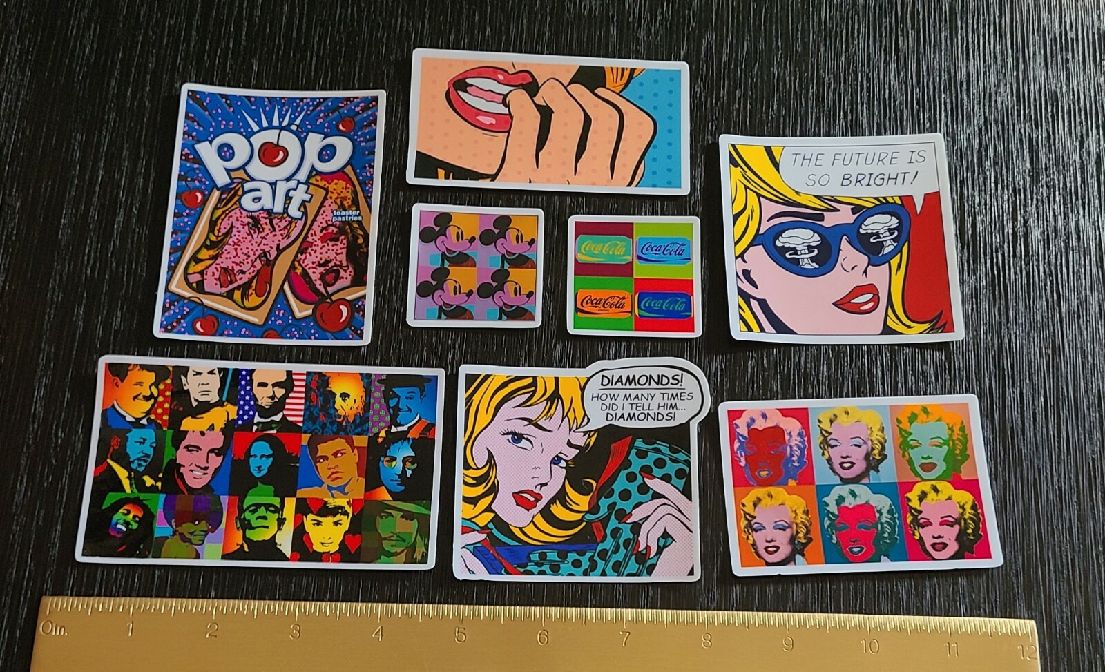 Comic Pop Art 8 Sticker Pack HD High Gloss Vinyl *Free Shipping*