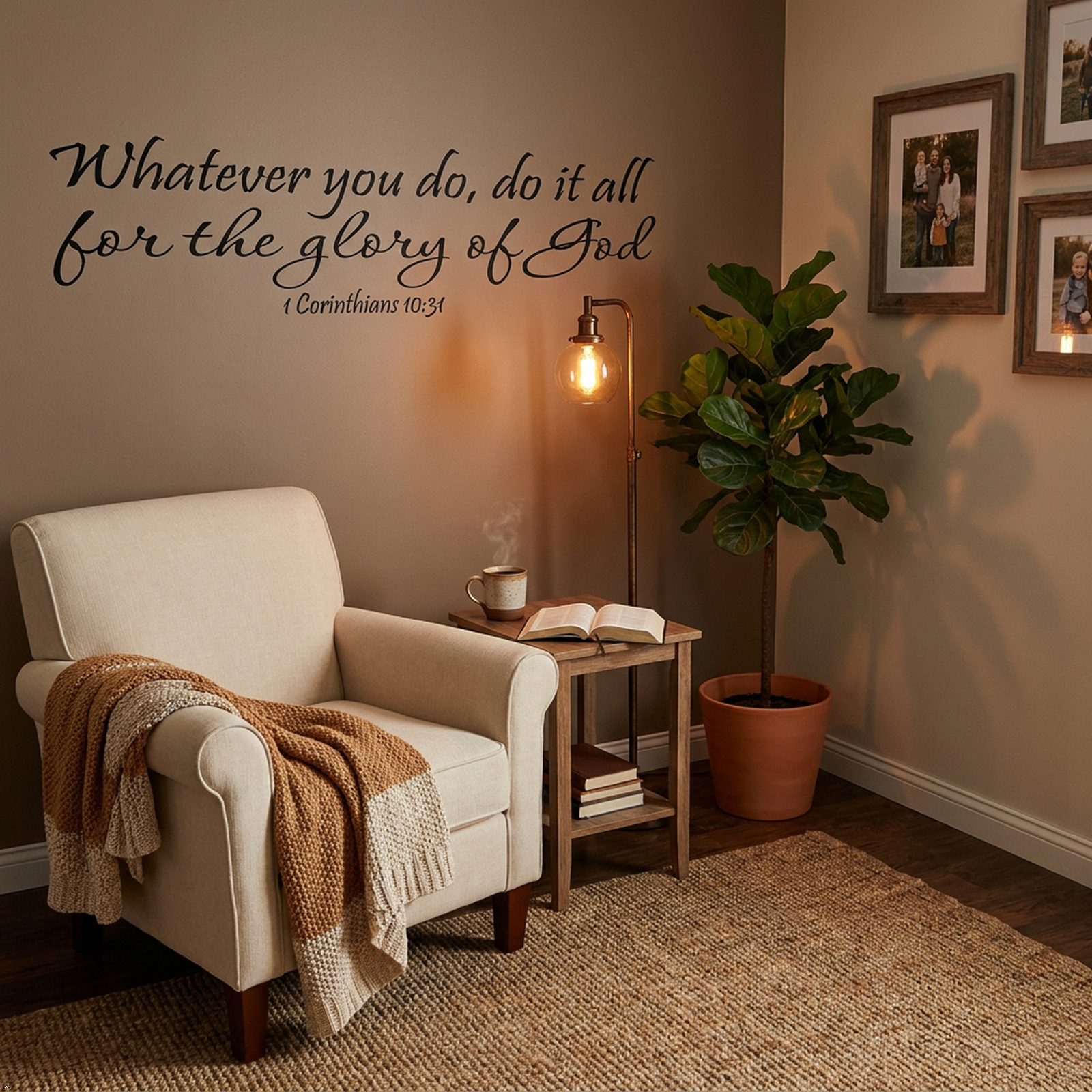 1 Corinthians 10:31 Glory of God Inspirational Bible Verse Quote Decal Vinyl