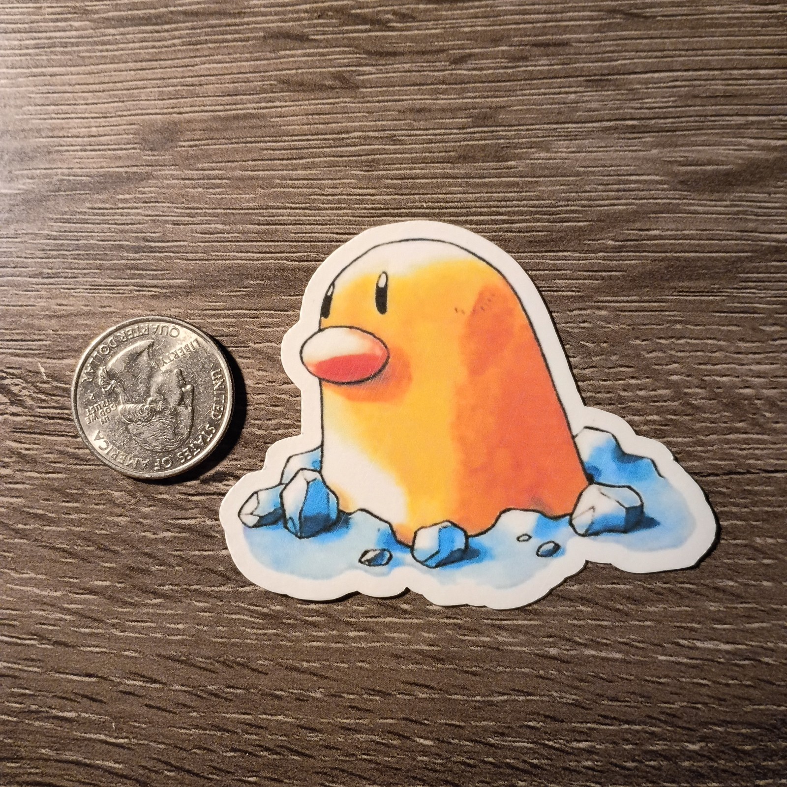 Gen 1 Diglett & Dugtrio Stickers – Vinyl, Waterproof, Die-cut – Red & Blue Art