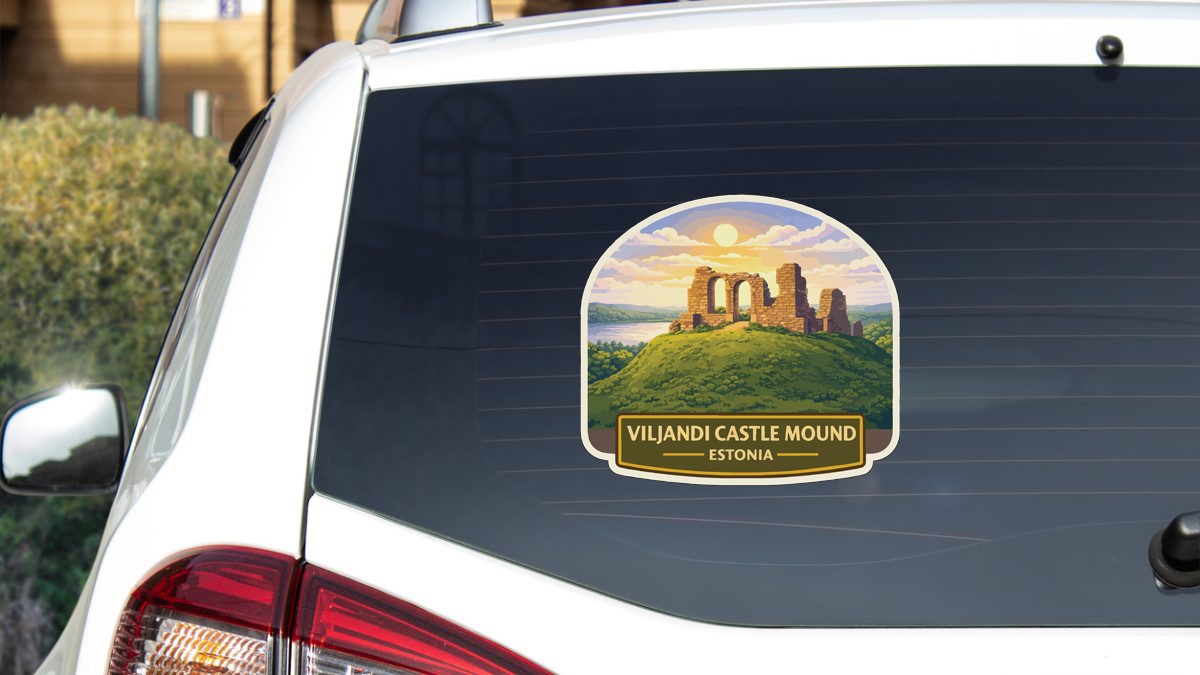 Viljandi Castle Mound Estonia Sticker Decal Vinyl Die-Cut World Heritage Sites