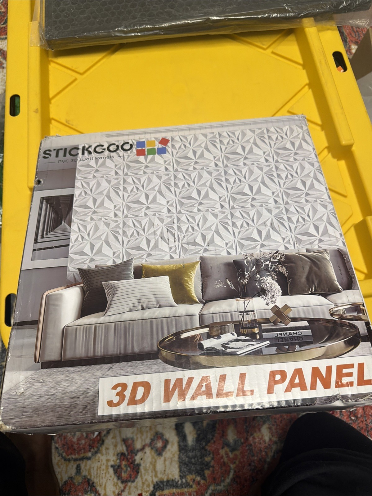 33-sheet 11.8"x11.8" PVC Drop Ceiling Tiles&3D Wall Panel, cover 32 Sq.Ft.