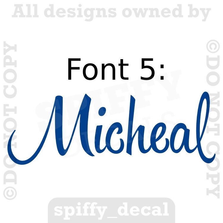 Personalized Custom Single Name Vinyl Wall Decal Sticker Decor Nursery Bedroom