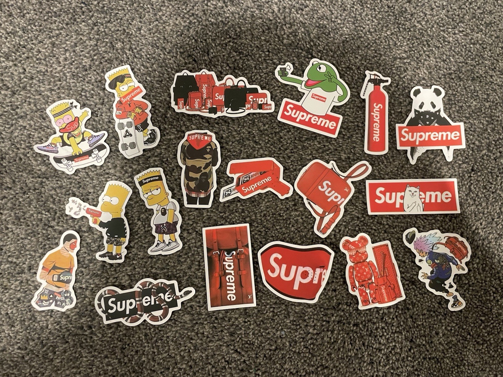 Supreme Multicolor Sticker Lot