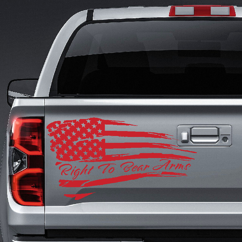 American Flag right to bear arms distressed waving freedom patriotic liberty