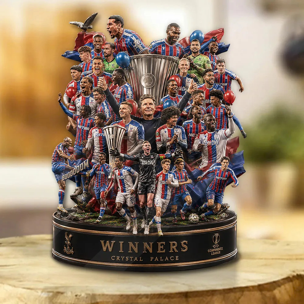 Palace FC 25/26 Conference League Champions Custom Shape Acrylic Plaque