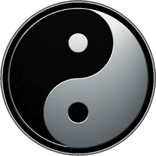 Yin & Yang – Sticker – 2 11/16" Round