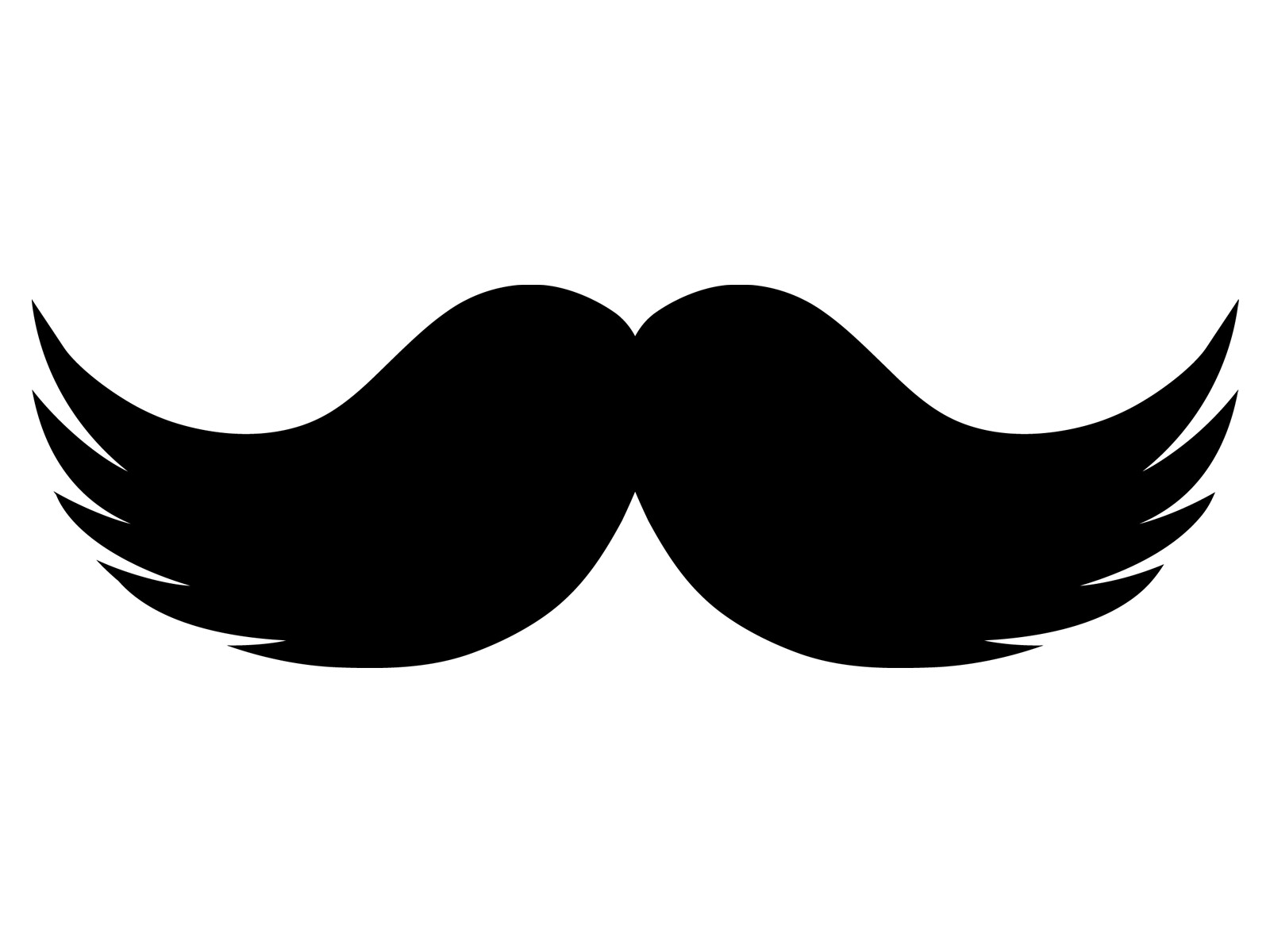 Mustache Vinyl Decal Moustache Car Water Bottle Sticker