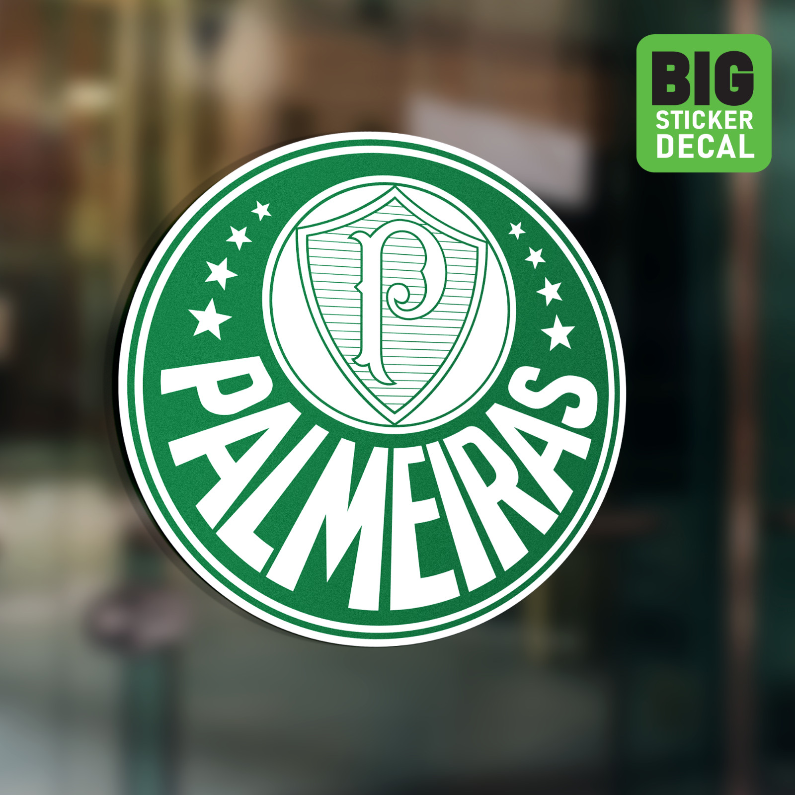 Palmeiras Brazil Big Laminated Vinyl Sticker Car Decal Calcomania Carro