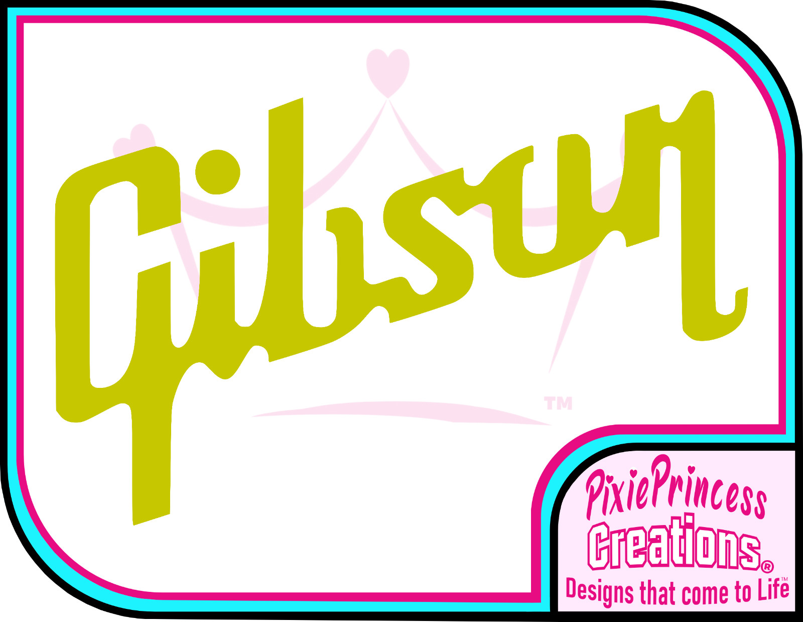 Gibson Guitar Bass Logo A Vinyl Sticker Laptop Tablet Bin Wall Art Window Music