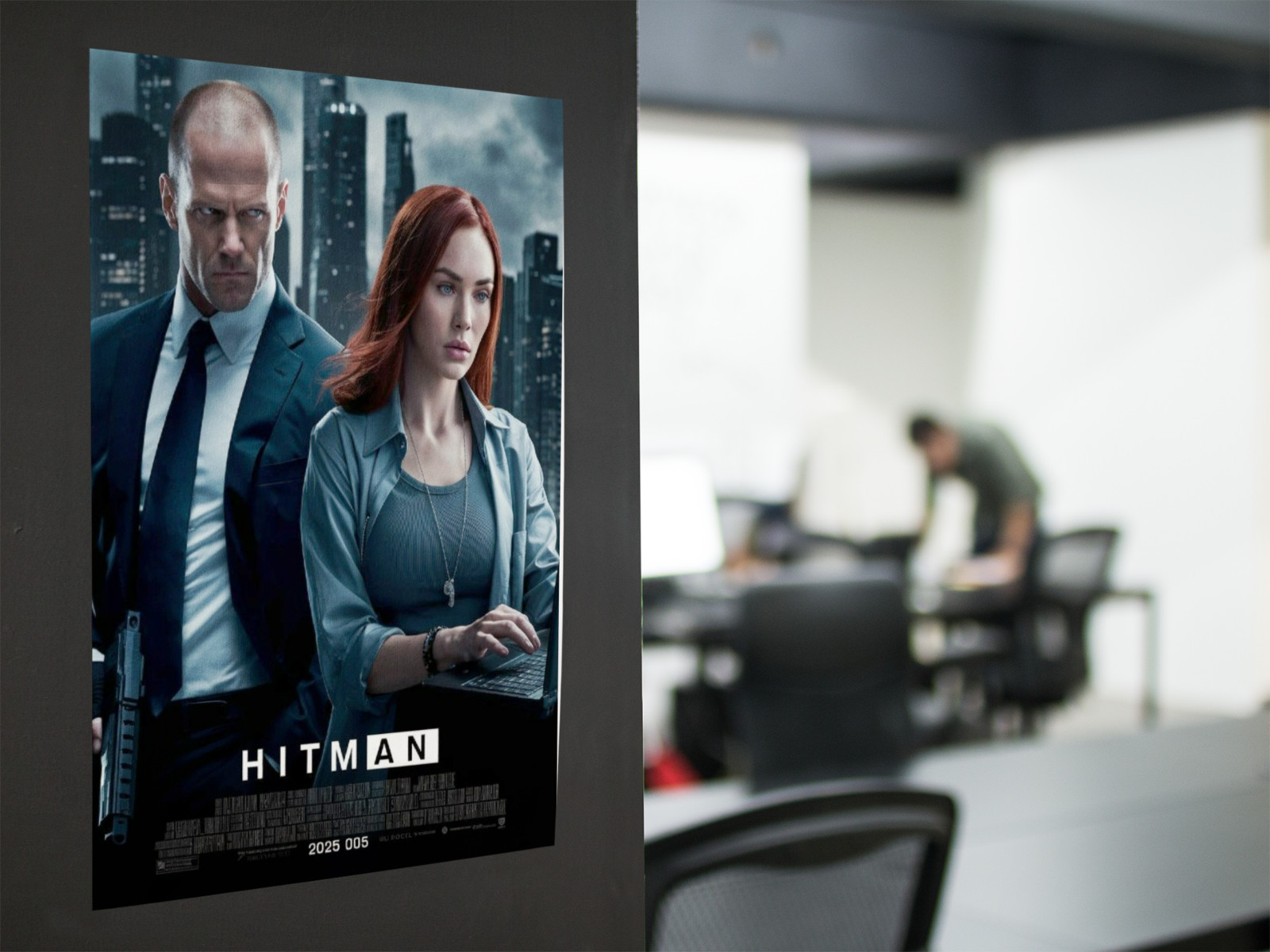 HITMAN Movie Wall Vinyl Decal Poster CANVAS Print (Removable Adhesive)