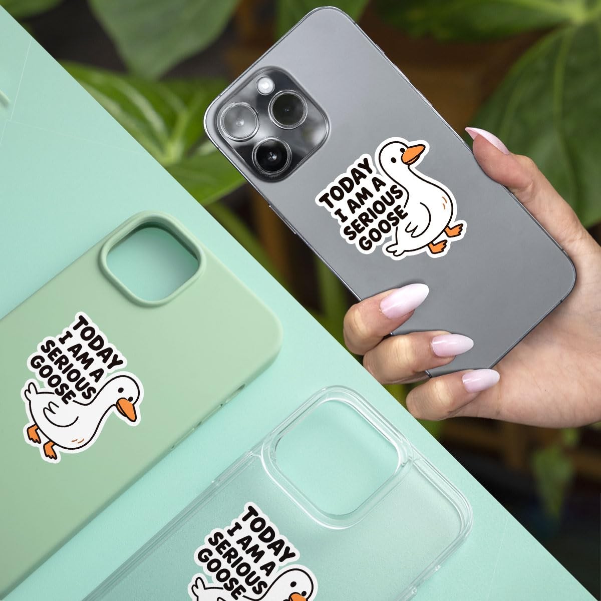 (3 Pcs) Today I Am A Serious Goose Sticker – Silly Goose Stickers – Funny Goo…