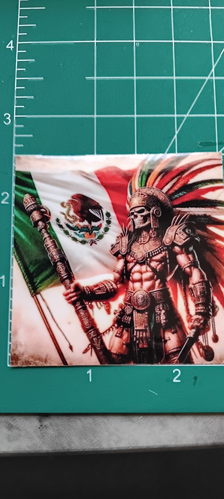AZTEC WARRIOR VYNIL STICKER 2.5 X 2.5