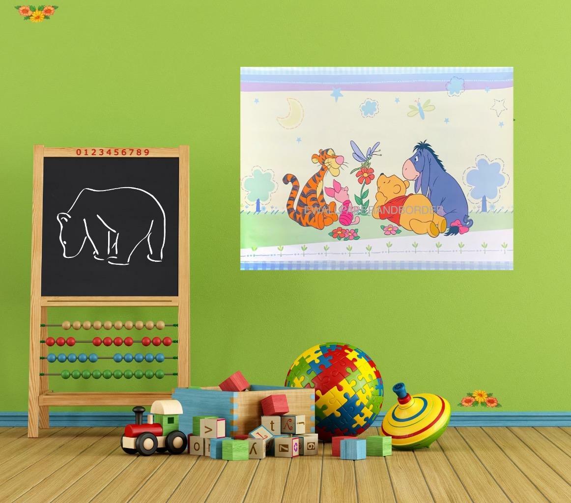 Jumbo Winnie The Pooh & Friends Wall Mural Piglet Tigger Eeyore Room Decor Decal