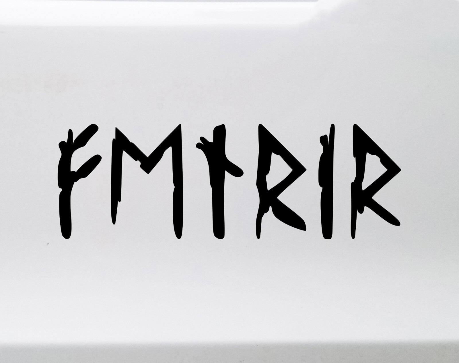 Fenrir in Futhark Vinyl Decal V2 – Runes Viking Norse Wolf – Die Cut Sticker