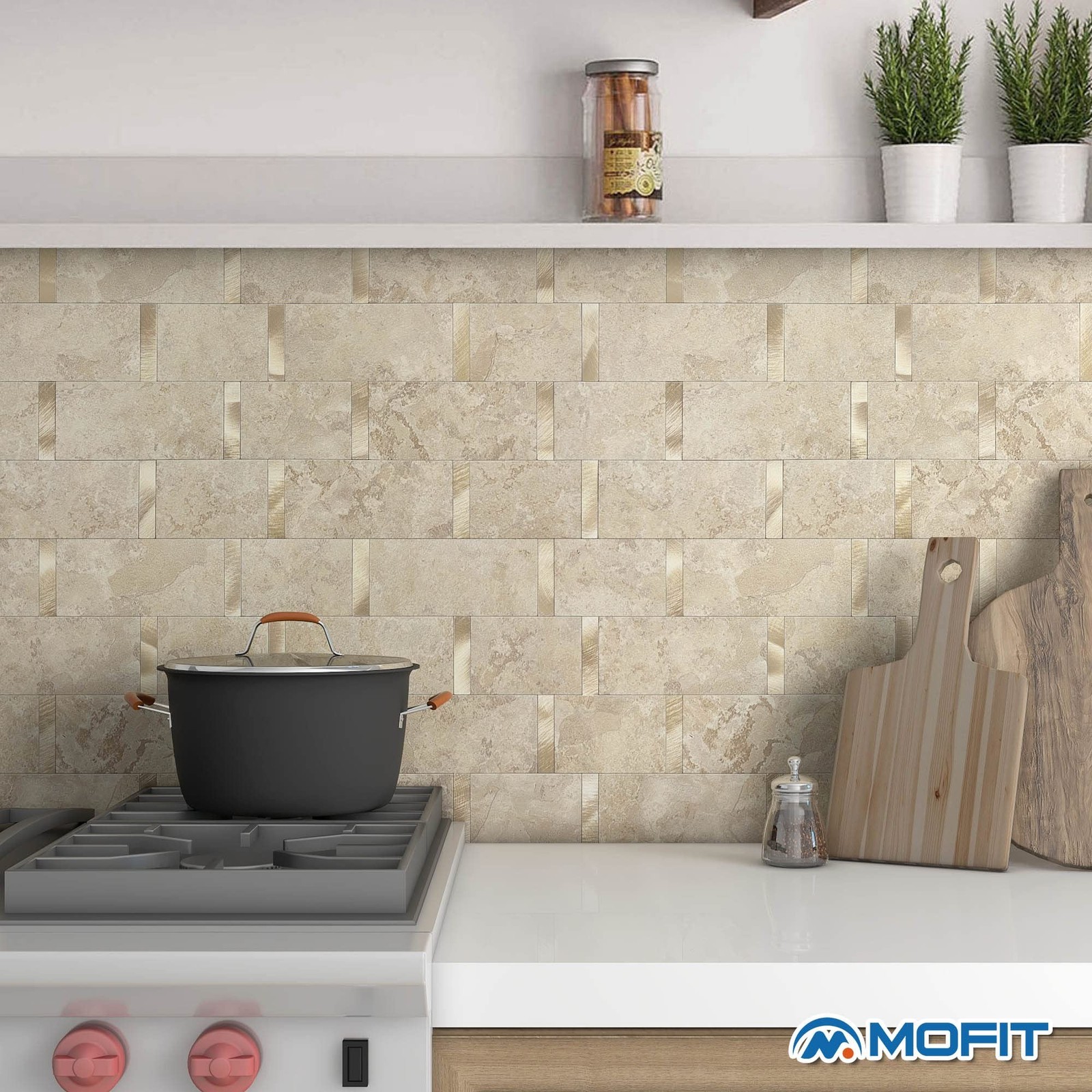 Matte Kitchen Subway Tile Peel and Stick Backsplash Self-Adhesive Bathroom Wa…