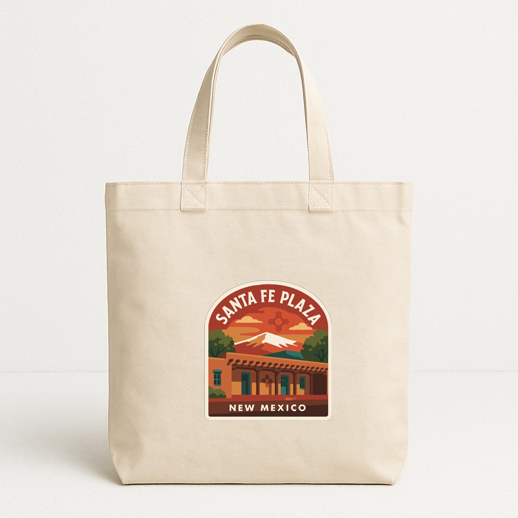Santa Fe Plaza New Mexico Iron On Heat Transfer Vinyl HTV Die-Cut Symbolic
