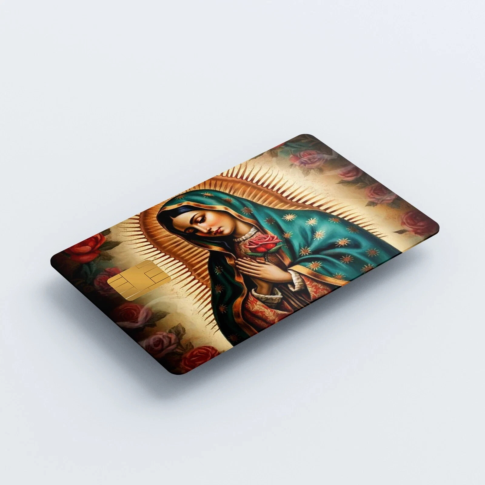 Credit Card Skin Stickers Our Lady of Guadalupe UV Vinyl Card Skins (2-Pack)
