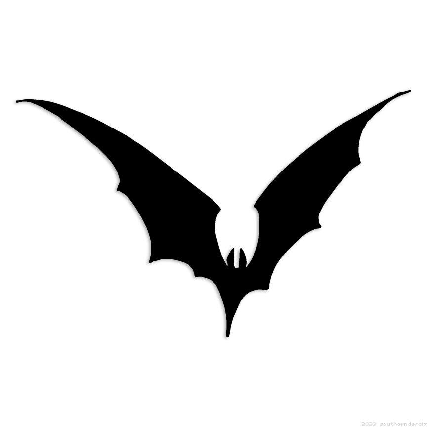 Flying Bat Scary – Decal Sticker – Multiple Colors & Sizes – ebn7535