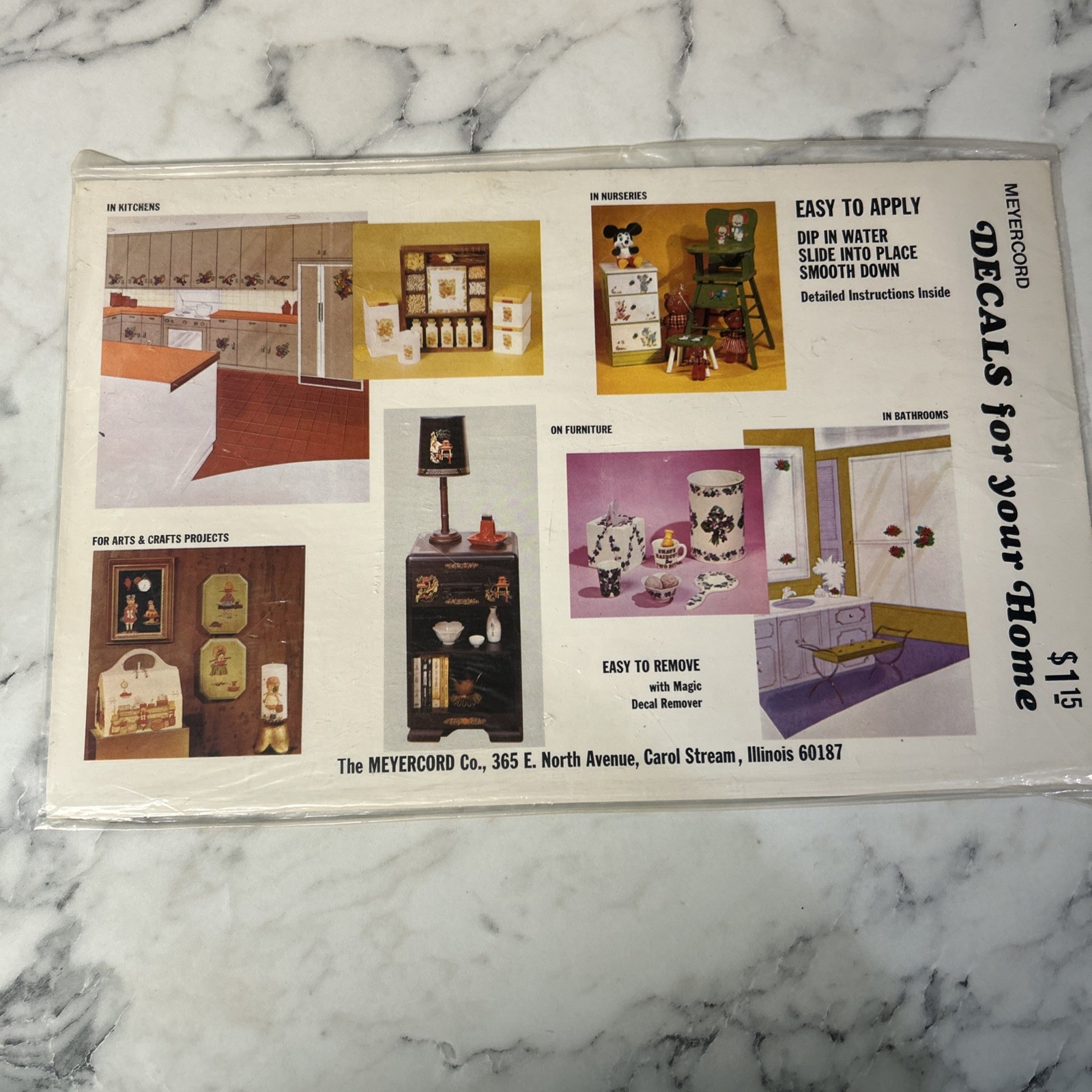 Vintage Meyercord Decals Lot Grain And Vegetables Retro Kitchen Decor Restaurant