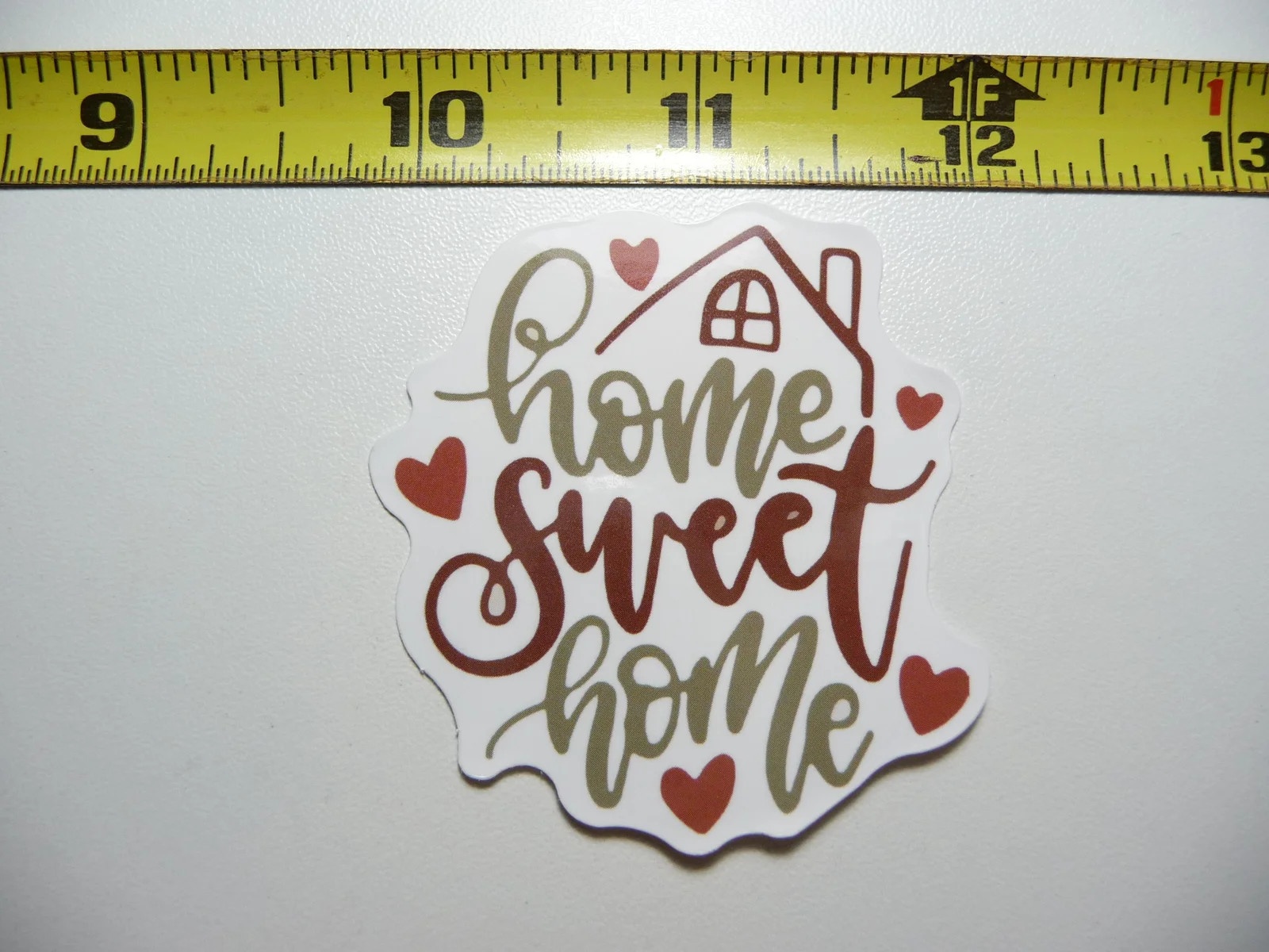 HOME SWEET HOME HEARTS SMALL STICKER DECAL MOTIVATIONAL POSITIVE ATTITUDE