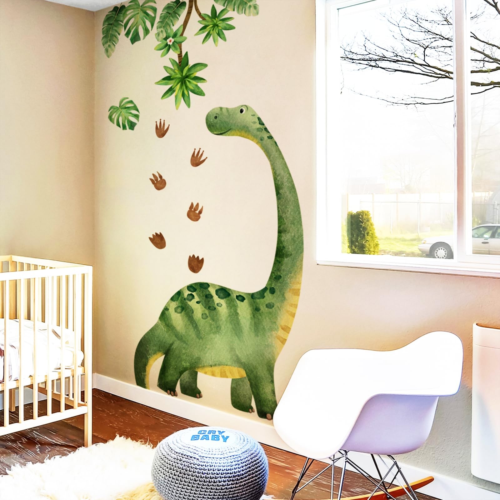 Large Dinosaur Wall Decals for Boys Room – Sunoyar Removable Kids Dino Wall Deco