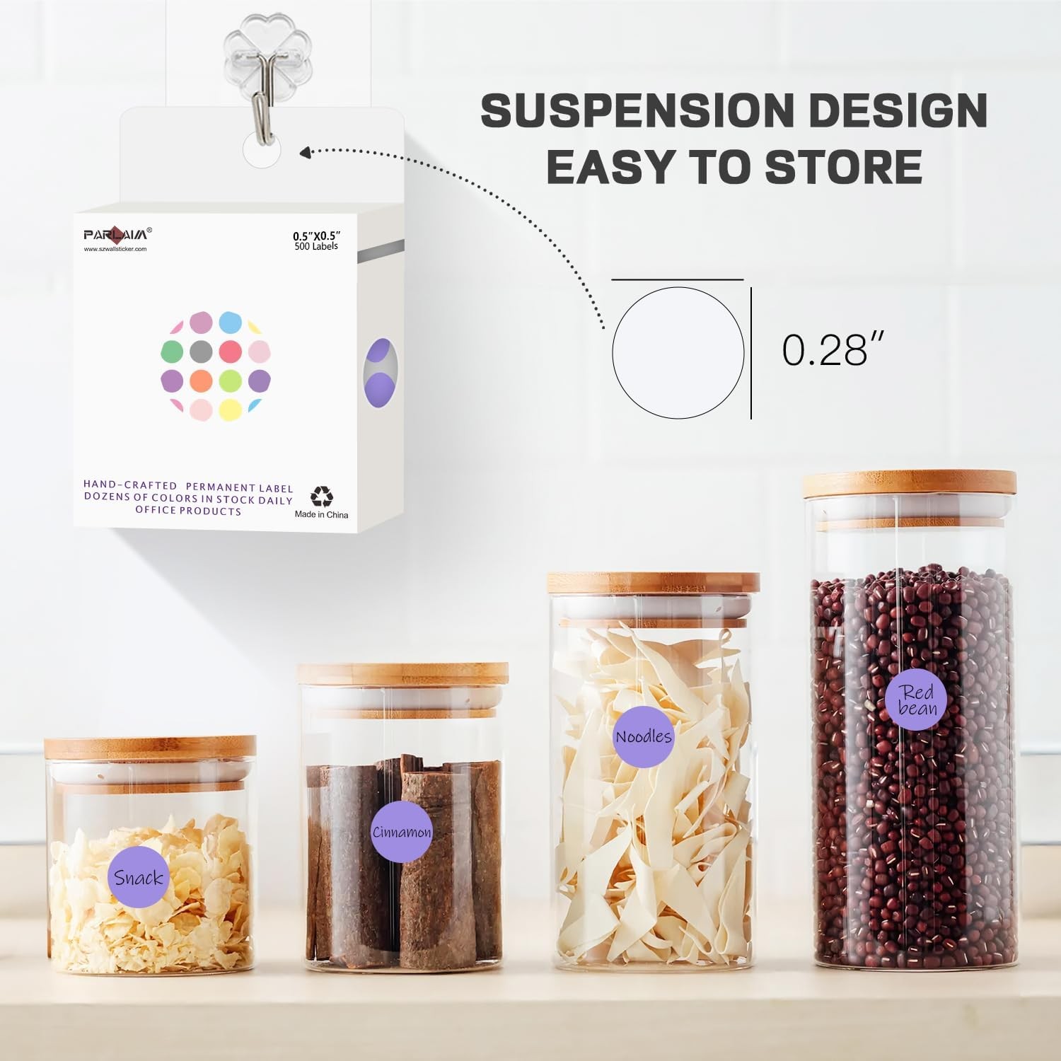 1/2 Inch Round Adhesive Color-Code Dot Stickers,500 Stickers Inventory Dots
