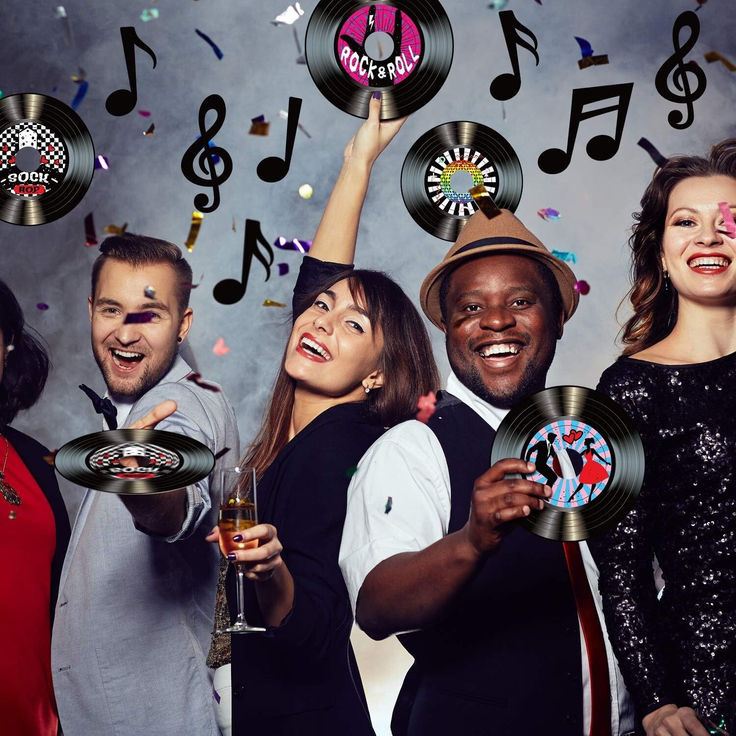 Lightweight 6-8 Inch Music Notes Cutouts – Thematic Decorations for Any Occasion
