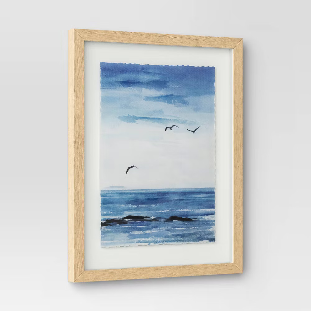Threshold Coastal Seascape Duo Poster Landscape Modern Set of 2 16"x20" Wall