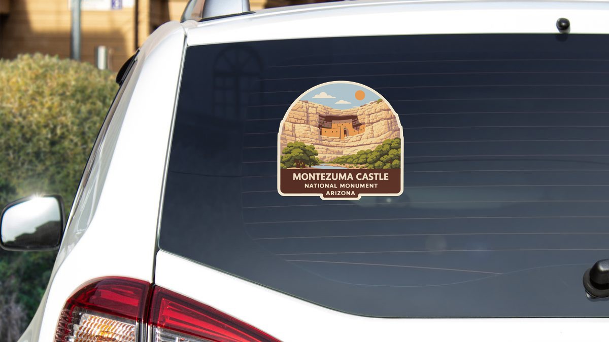 Montezuma Castle Arizona Sticker Decal Vinyl Die-Cut US National Monuments