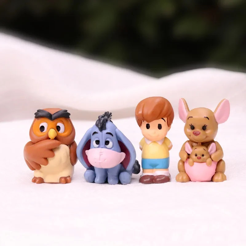 10pcs/set Cartoon Winnie The Pooh Action Figure Toy Pooh Bear Tigger Eeyore Pigl