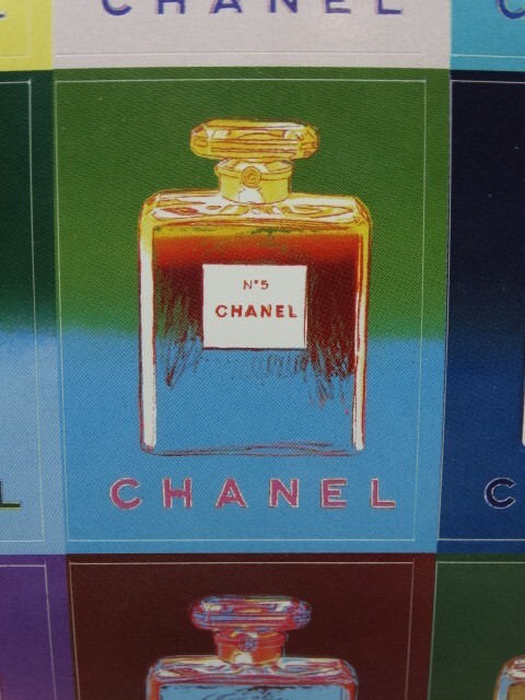 Authentic Set of 9 Paper 1997 Andy Warhol Chanel No. 5 Stickers, Each 2.5" x 2"