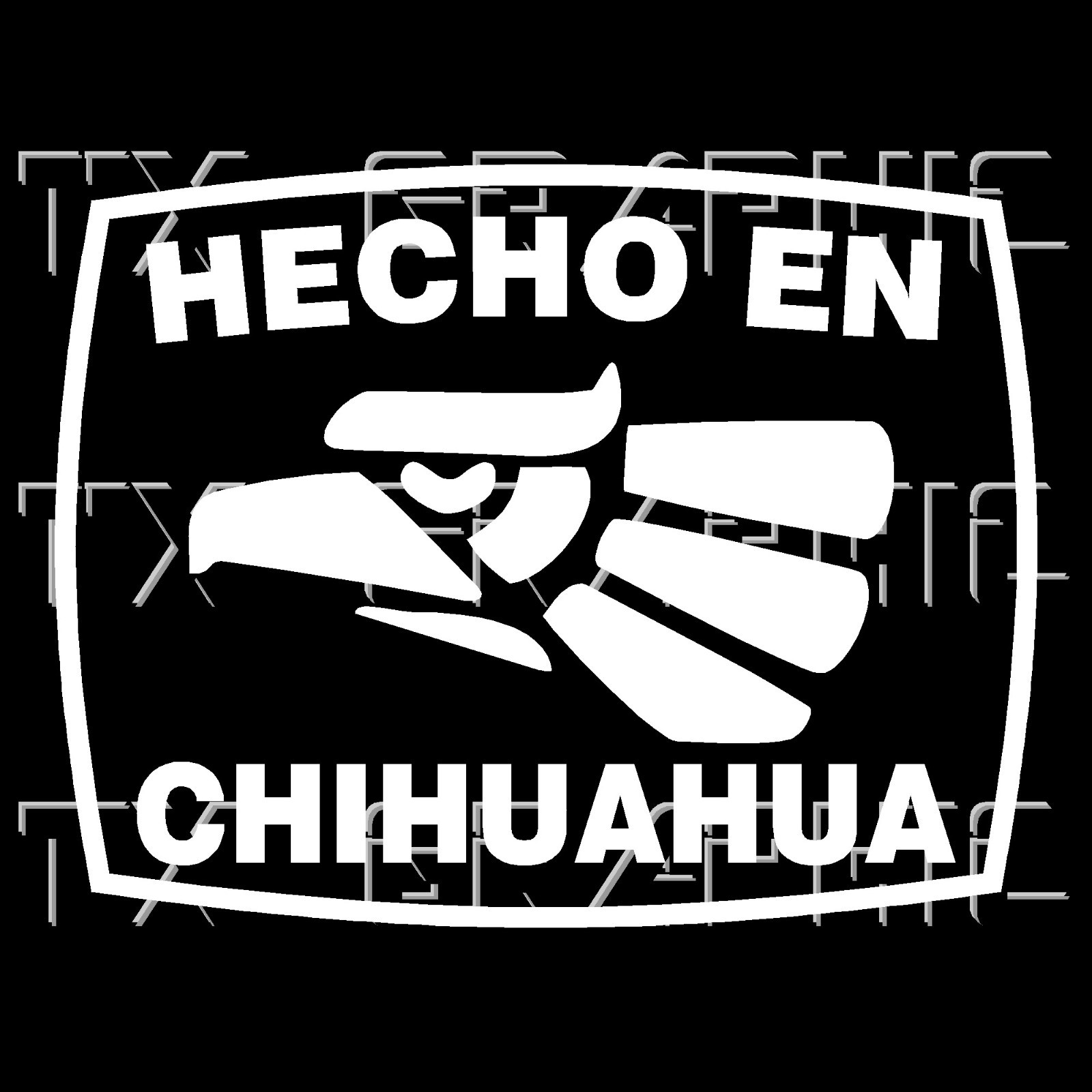 Hecho En Chihuahua Estado de Mexico Aztec Aguila Decal Sticker