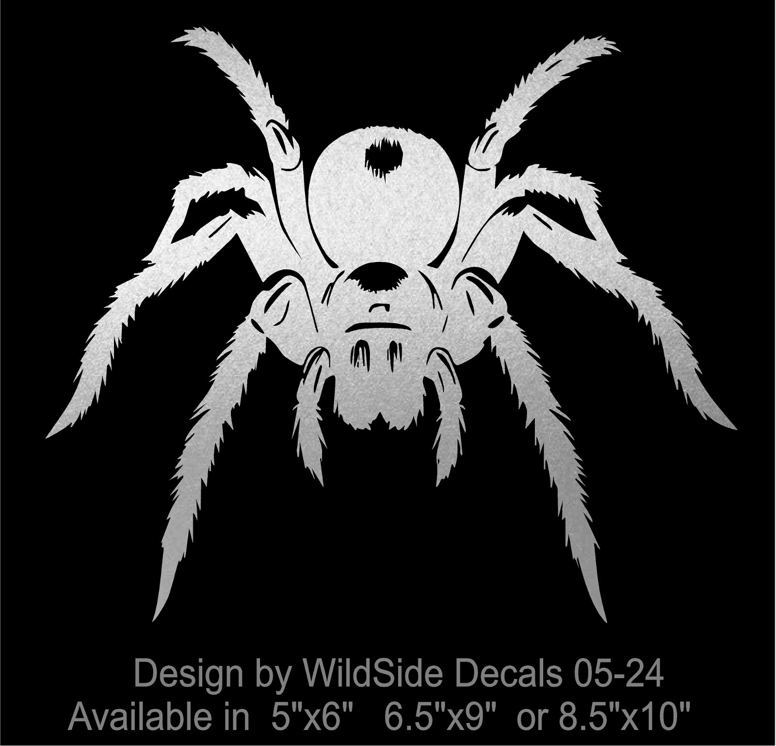Tarantula Spider Decal Crawling vinyl car motorcycle decals sticker