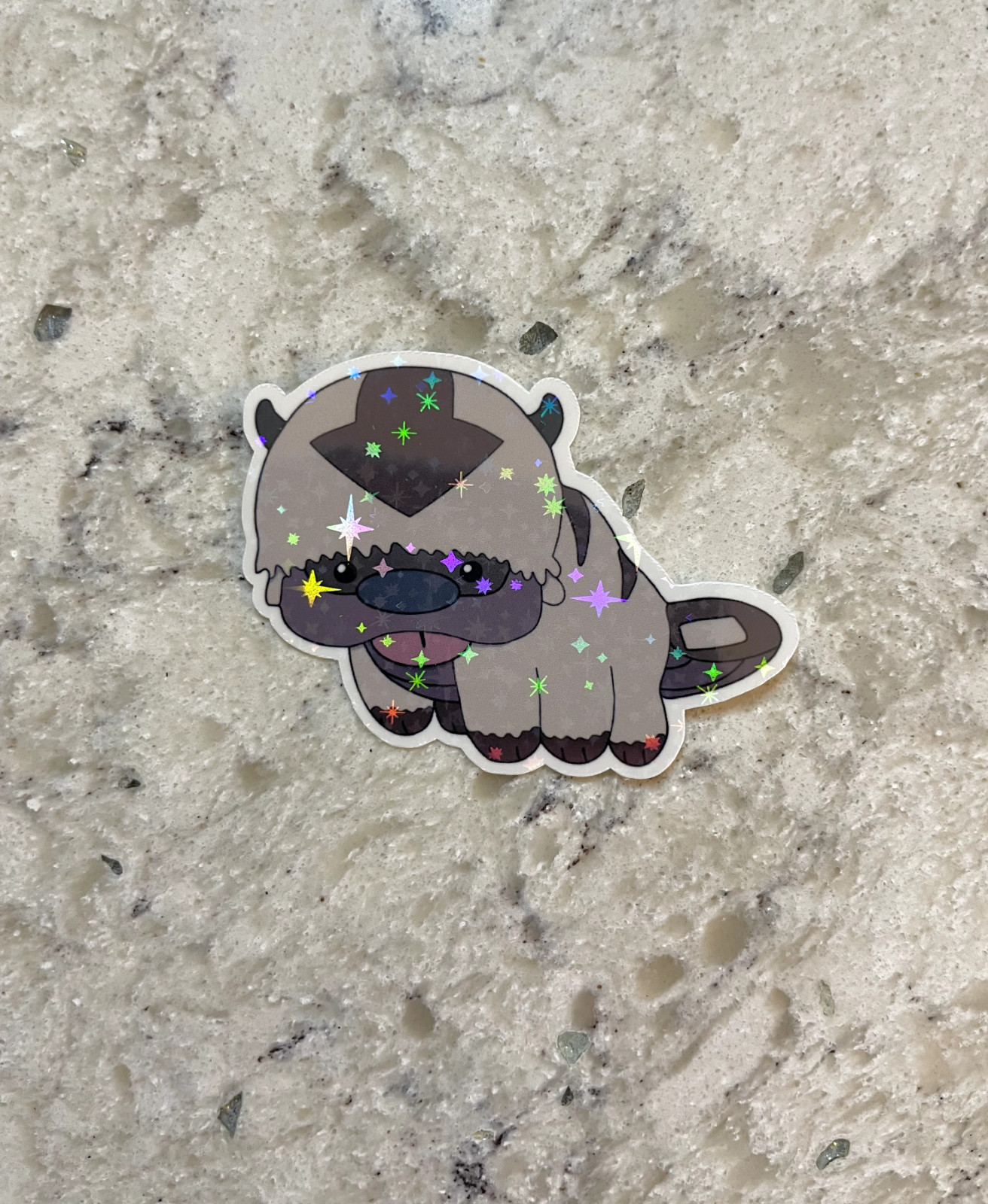 Avatar Appa Sticker l Gloss or Holographic Laminate l Waterproof Decal