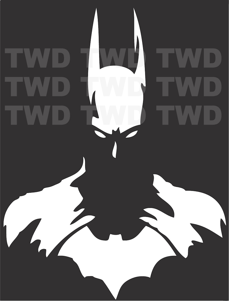Batman Wall Decal Justice League Mural Superhero Gotham Bruce Wayne Art, s96