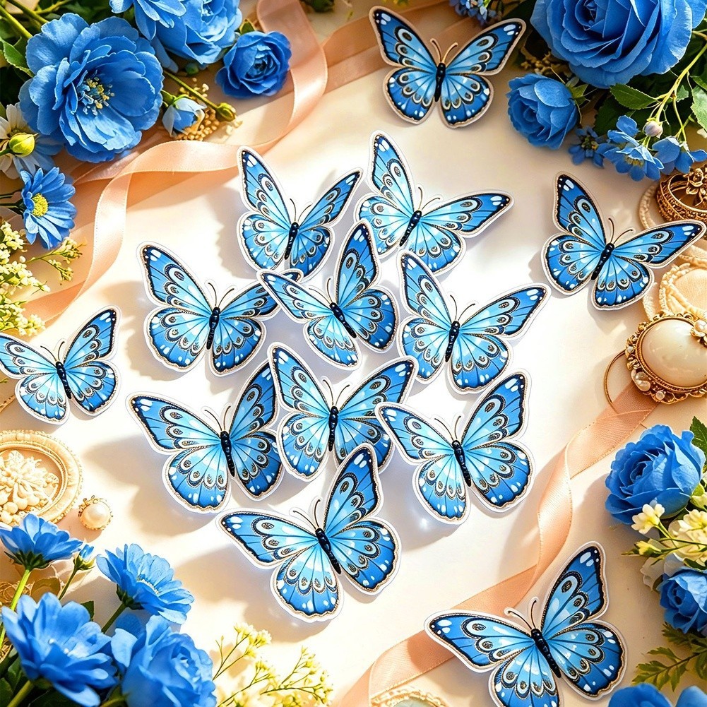 3D Butterfly Decals PVC Waterproof Bright Colors for Home Interior Decor